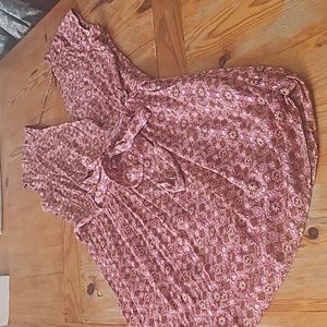 DR2 Floral Mini Viscose Dress, Size Medium